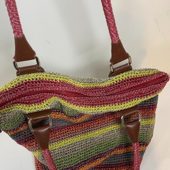 The Sak Women's Multi-colored Dune Stripes Shoulder Tote Bag - Picture 7 of 10